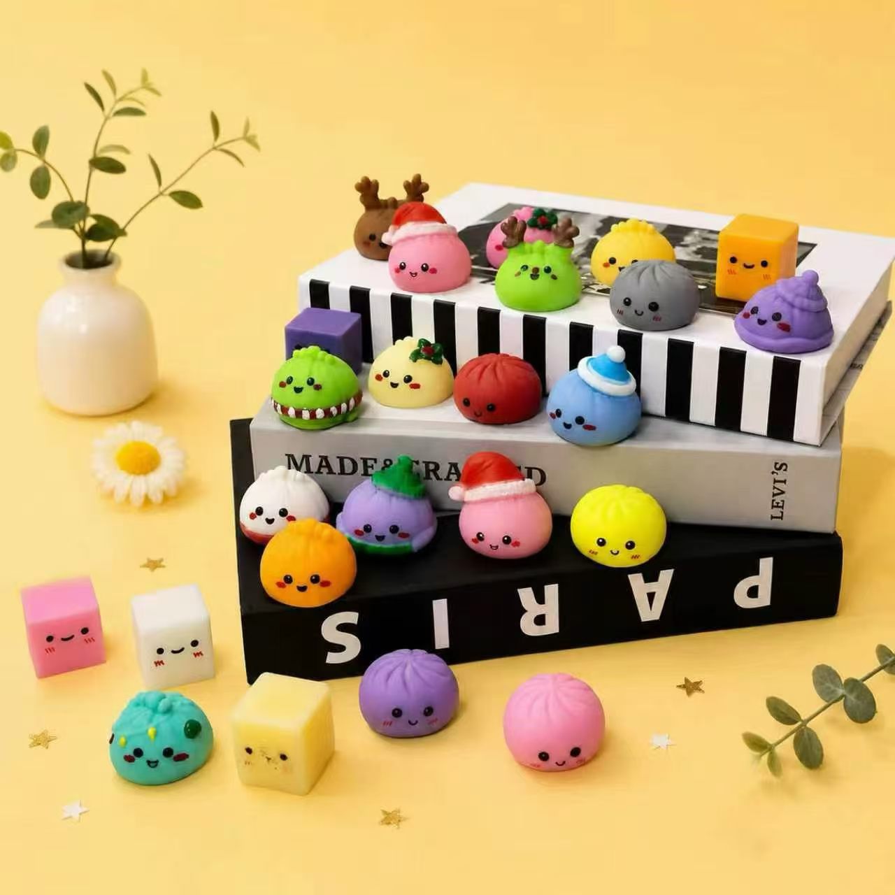 In Stock 24Pcs Christmas Squis - Kids Toys Xmas ulasan dan harga